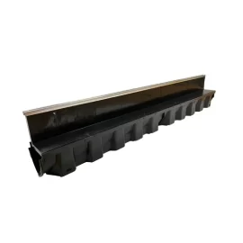 dekdrain a15 edge slot channel drain with aluminium edge 1m