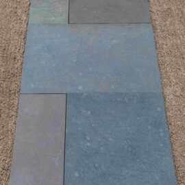 grey limestone paving