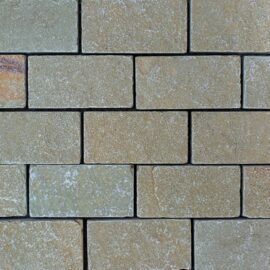 Yellow Limestone Block Paving Tumbled